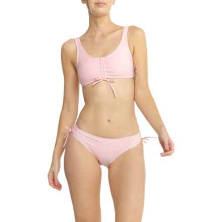 CABANA DEL SOL Drawstring Bikini Set in Rose