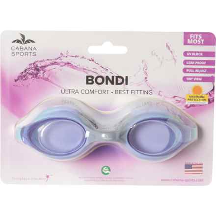 Cabana Sports Bondi Swim Goggles (For Men and Women) in Powder Blue/Grey Swirl- Lavender