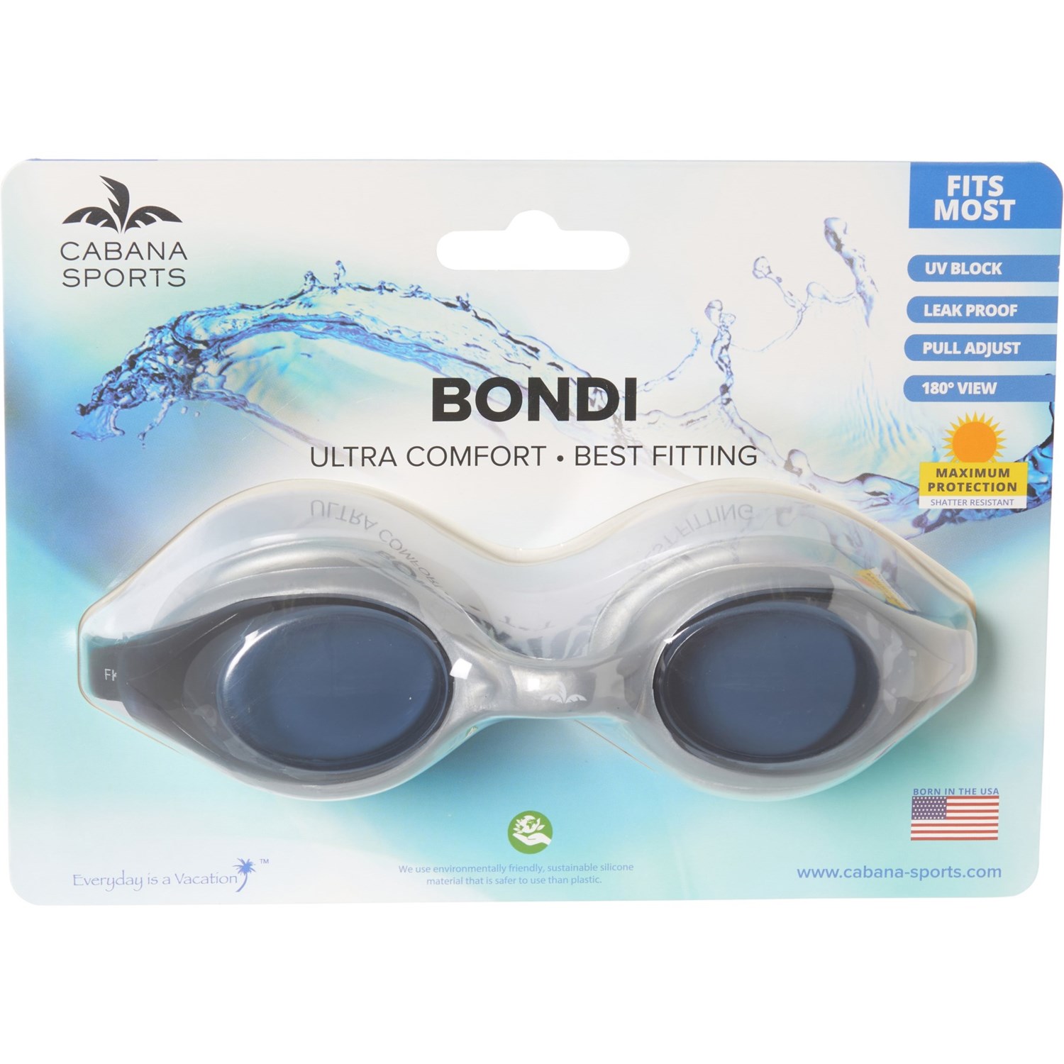 Cabana Sports Bondi Swim Goggles (For Men and Women) Save 25