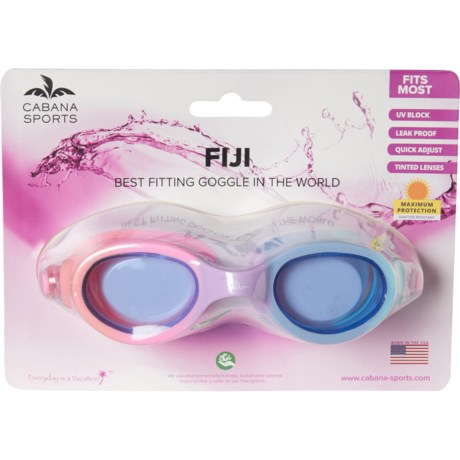 Cabana Sports Fiji Swim Goggles (For Men and Women) in Multi Pink/Blue