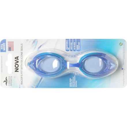Cabana Sports Nova Swim Goggles (For Men and Women) in Royal/Turq-Blue