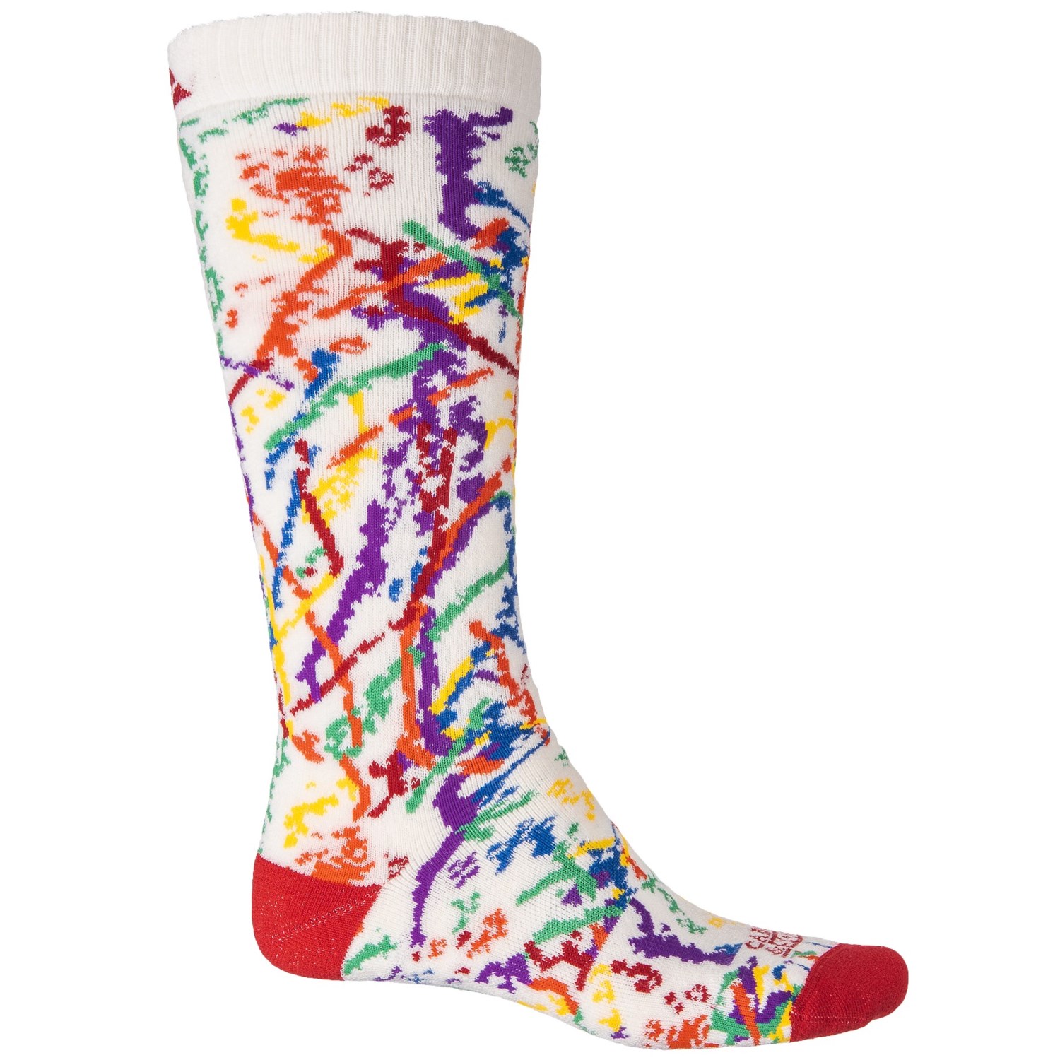 Cabot & Sons Graffiti Snowboard Socks – Merino Wool Blend, Over the