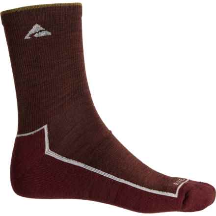 Cabot & Sons Hiking Socks - Merino Wool, Crew (For Men) in Henna/ Dirty Gold