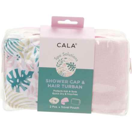 CALA Shower Cap and Hair Turban Set in Multi