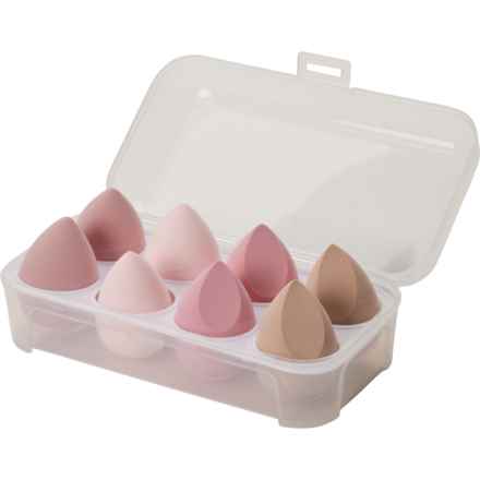 CALA Soft Touch Blending Sponges - 8-Pack in Pink/Nude