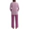 9548Y_2 Calida Corn Flower Pajamas - Lightweight Interlock Cotton, Long Sleeve (For Women)