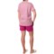 120GG_2 Calida Petunia Stripe Pajamas - Short Sleeve (For Women)