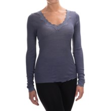 Calida Richesse Shirt - Wool-Silk, Long Sleeve (For Women) in Cloud Jeans - Closeouts