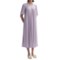 6125W_5 Calida Soft Cotton Nightgown - Short Sleeve (For Women)