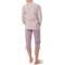 120HJ_3 Calida Spring Time Pajamas - Elbow Sleeve, Capris (For Women)