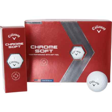 Callaway Chrome Soft Golf Balls - 12-Pack in White