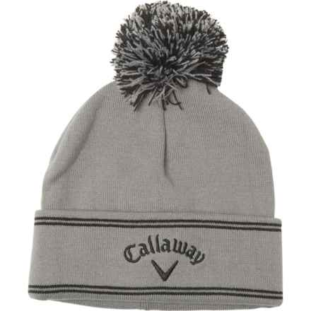Callaway Classic Beanie (For Men) in Charcoal/Black