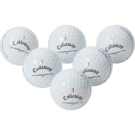 Callaway Golf Chrome Soft X LS 22 Triple Track Golf Balls - 6-Pack in White