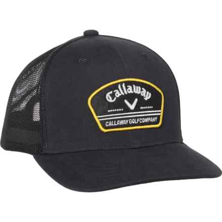 Callaway Golf Distressed Trucker Hat in Black