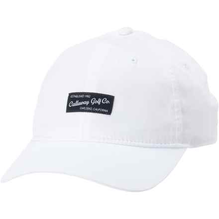 Callaway Golf Relaxed Retro Baseball Cap in White/Black - Closeouts