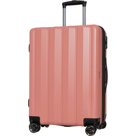 CalPak 24” Zyon Spinner Suitcase - Hardside, Expandable, Salmon in Salmon