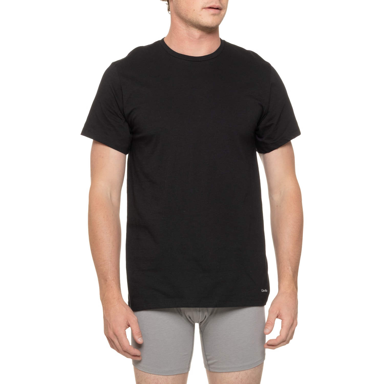 Men's Combed Cotton T-Shirt Pack - 4 Pack Slim Fit Short Sleeve Crewneck Tees - View #8