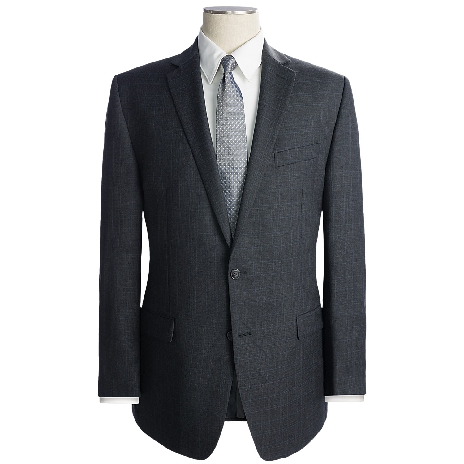 Calvin Klein Glen Plaid Suit - Wool, Slim Fit (For Men) - Save 54%