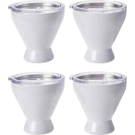 CAMBRIDGE SILVERMITHS Outdoor Cocktail Tumblers - 4-Pack in White