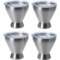 CAMBRIDGE SILVERMITHS Stainless Steel Insulated Cocktail Tumblers - 4-Pack in Silver