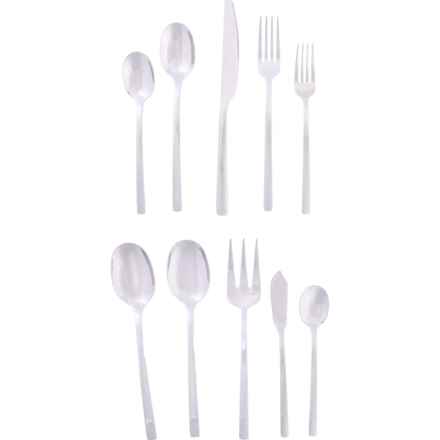 Cambridge Silversmith Beacon Flatware Set - 45-Piece in Silver
