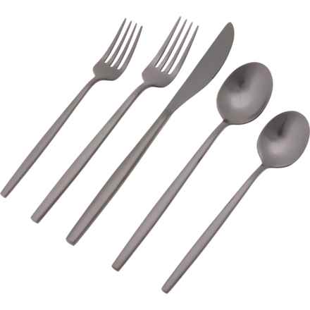 CAMBRIDGE SILVERSMITHS Kiki Flatware Set - 20-Piece in Black