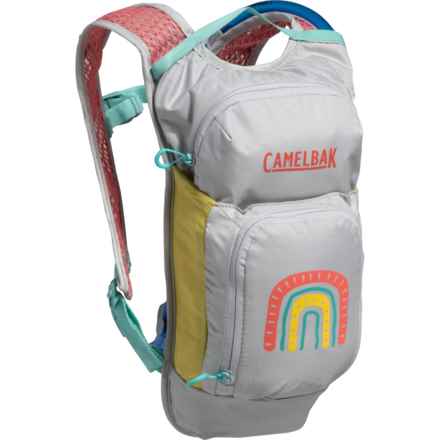 CamelBak Mini M.U.L.E. 1.5 L Hydration Backpack - 50 oz. Reservoir, Grey-Rainbow (For Boys and Girls) in Grey/Rainbow