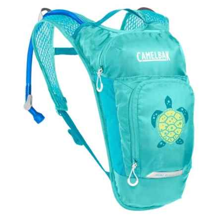 CamelBak Mini M.U.L.E. 1.5 L Hydration Backpack - 50 oz. Reservoir, Turquoise-Turtle (For Boys and Girls) in Turquoise/Turtle