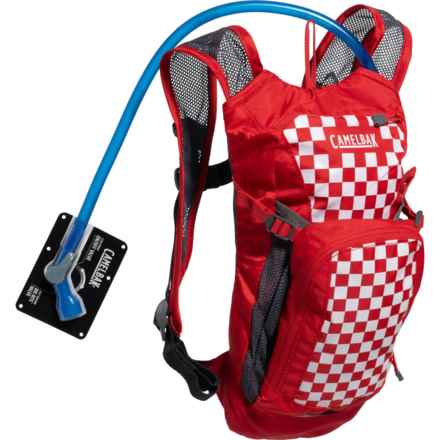 CamelBak Mini M.U.L.E. 1.5 L Hydration Pack - 50 oz. Reservoir (For Boys and Girls) in Racing Red Check