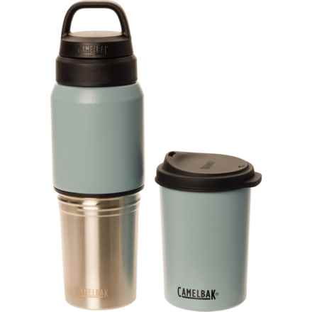 CamelBak MultiBev 2-in-1 Water Bottle - Stainless Steel, 17 oz. Bottle, 12 oz. Cup in Dusk Blue