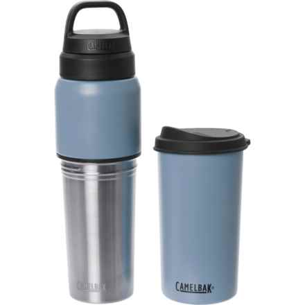 CamelBak Multibev 2-in-1 Water Bottle - Stainless Steel, 22 oz. Bottle, 16 oz. Cup in Dusk Blue