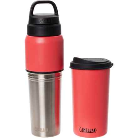 CamelBak Multibev 2-in-1 Water Bottle - Stainless Steel, 22 oz. Bottle, 16 oz. Cup in Wild Strawberry