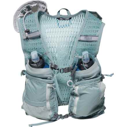 CamelBak Zephyr Pro Hydration Vest with Quick Stow Flasks - 34 oz. in Pigeon/Blue Surf