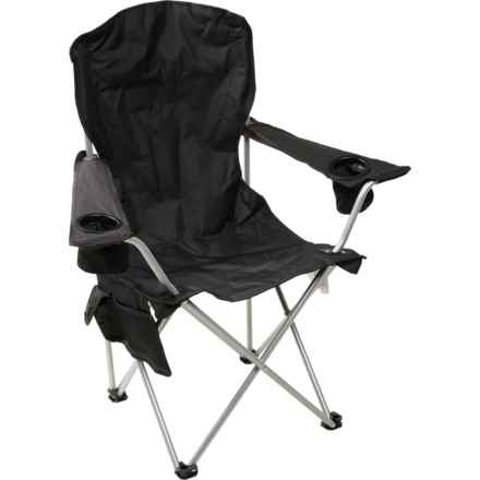 CAMP & GO Heated Deluxe Quad Chair in Black