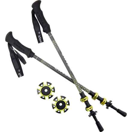 CAMP USA Backcountry Carbon 2.0 Trekking Poles - Pair (For Men and Women) in Multi