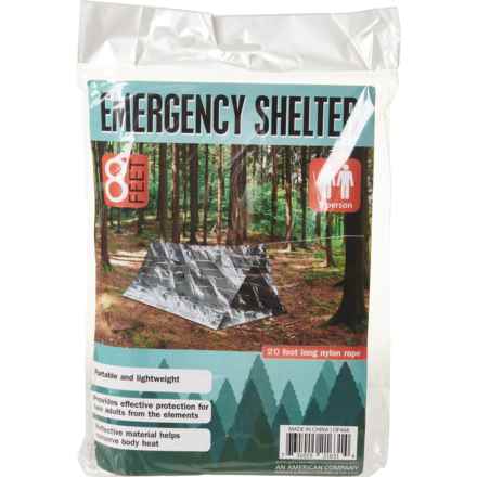 CAMPING OUTDOOR EQUIPMENT Emergency Shelter - 8’, 2-Person in Silver