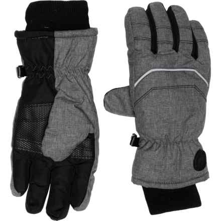 Canada Weather Gear Ski Gloves - Insulated (For Kids) in Grey