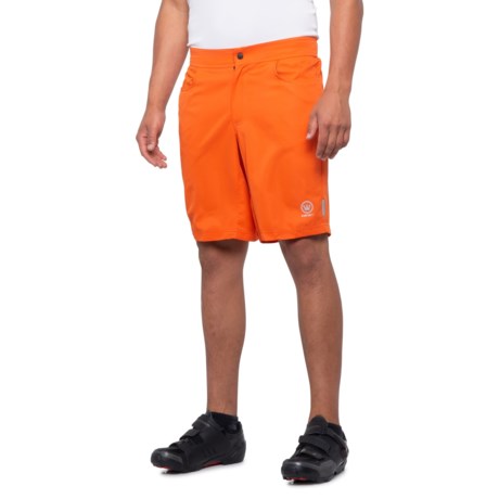 orange mountain bike shorts