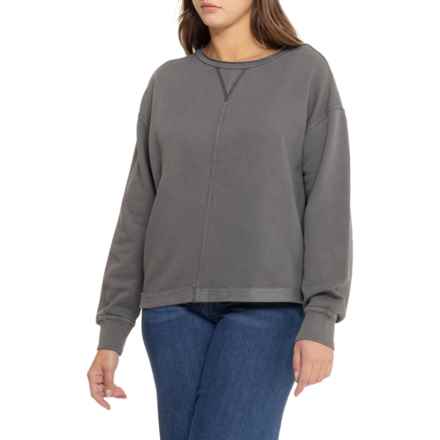 C&C California Alyssia Sunwashed Sweatshirt in Black Sand