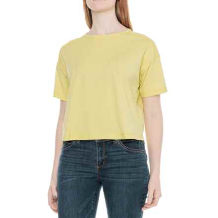 C&C California Boxy T-Shirt - Short Sleeve in Celery Green