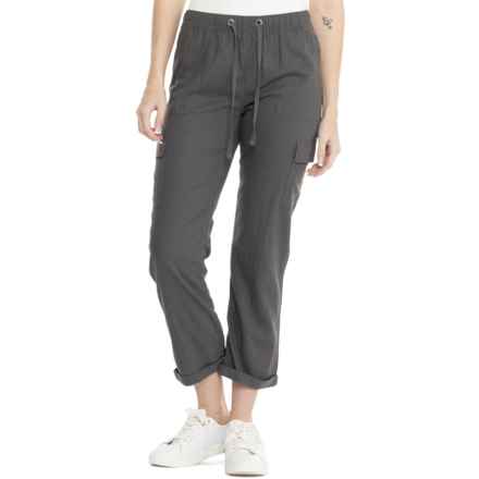 C&C California Cargo Pocket Pull-On Joggers - Linen in Asphalt
