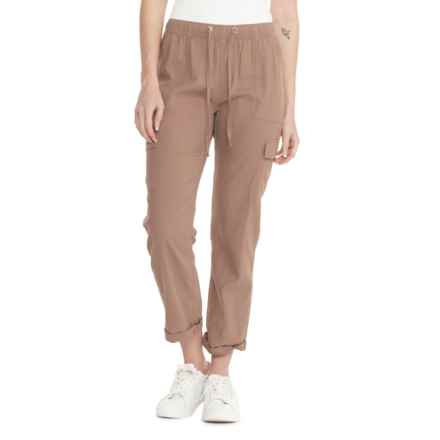 C&C California Cargo Pocket Pull-On Joggers - Linen in Brownie