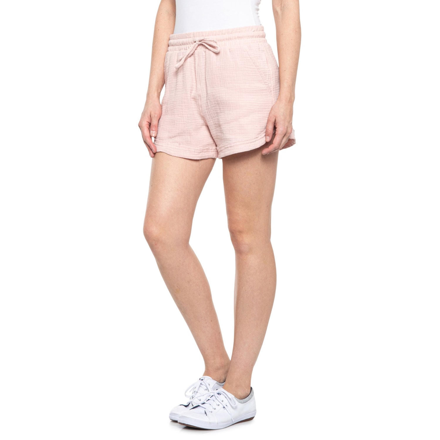 C\u0026C California Double Gauze Dolphin Hem 