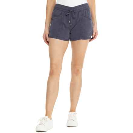 C&C California Elastic Waist Pocket Shorts in Oddessey Grey