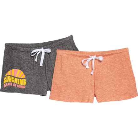 C&C California Hacci Shorts - 2-Pack in Charcoal