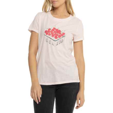 C&C California Julia Everyday T-Shirt - Short Sleeve in Hushed Violet Cherries