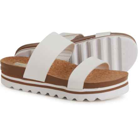 C&C California Lana Flatform Slide Sandals (For Women) in White
