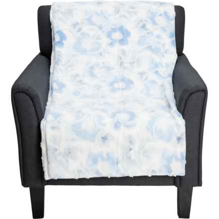 C&C California Laurie Floral Throw Blanket - 50x70” in Blue Multi