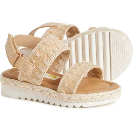C&C California Little Girls Amira Sandals in Natural