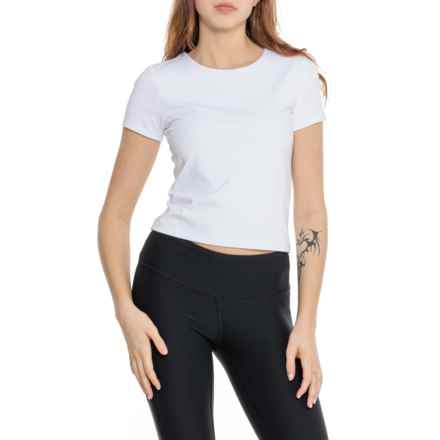 C&C California Mina Contour T-Shirt - Short Sleeve in Brilliant White